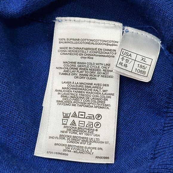 Brooks Brother Men’s Supima Cotton Full-Zip Cardigan size XL - Picture 6 of 8